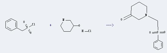 3-Hydroxypiperidine hydrochloride can react with phenylmethanesulfonyl chloride to produce 1-benzenesulfonylmethyl-piperidin-3-one